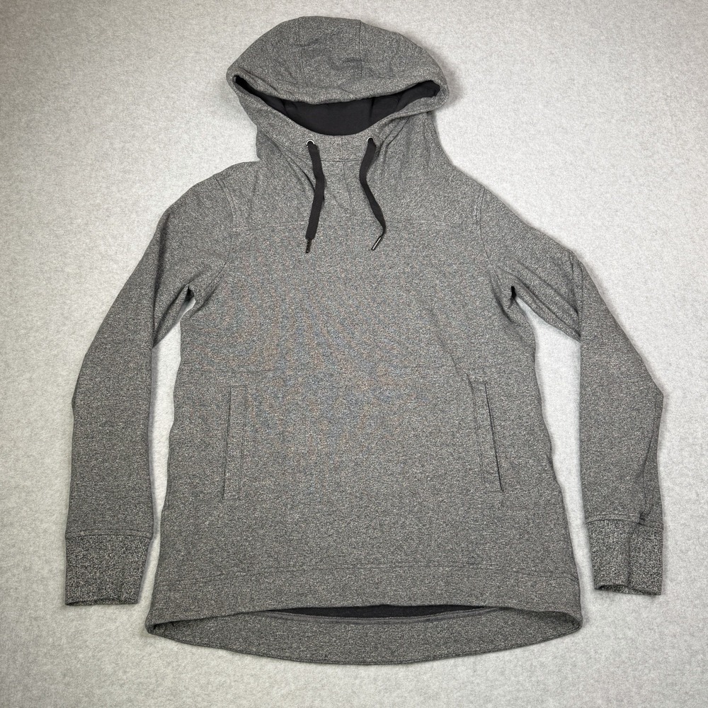 Lululemon Split Pullover Hoodie Women's Size 6 Heathered Gray Athleisure Gym